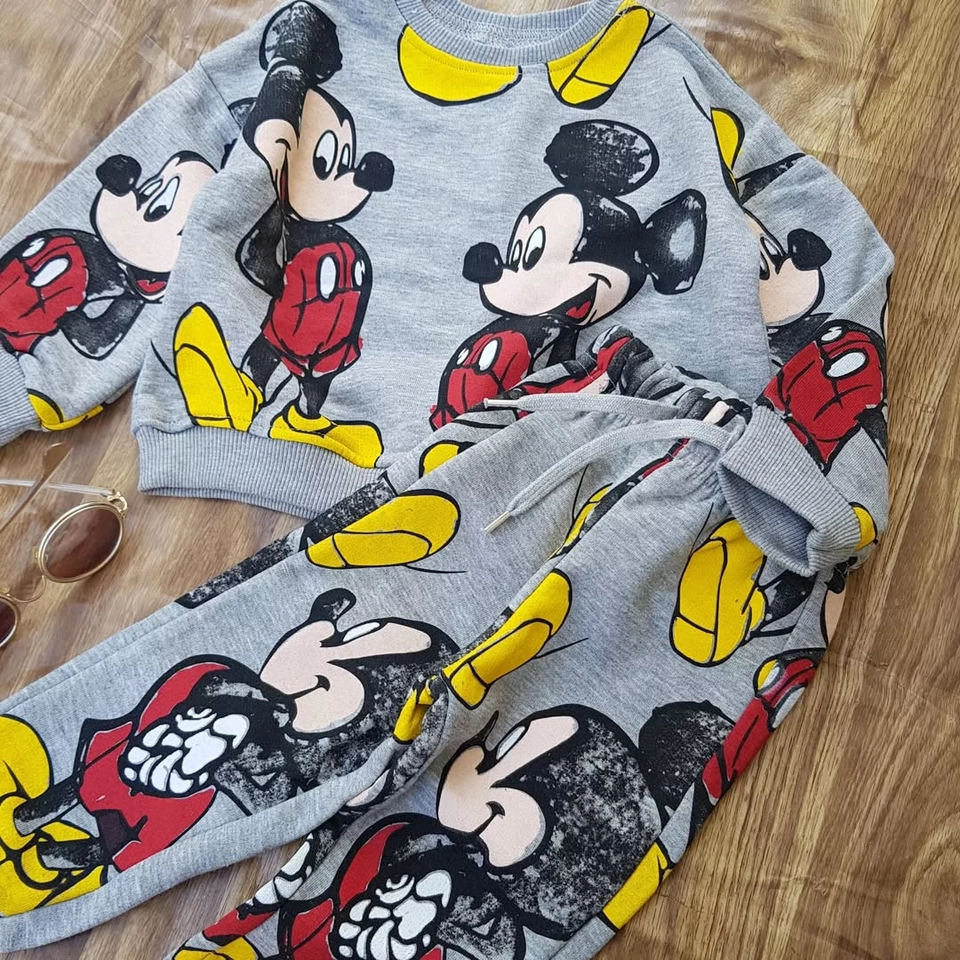 Conjunto moletom Mickey cinza - 1
