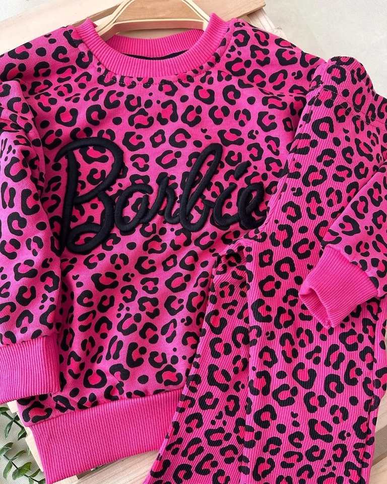 Conjunto Moletom Barbie Pink - 4