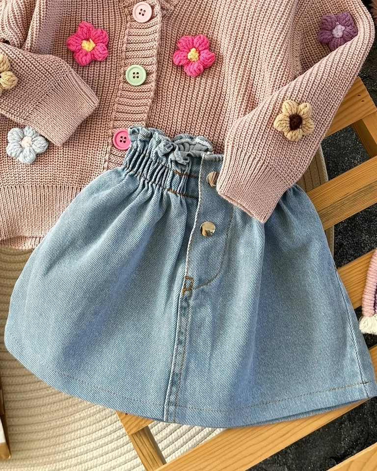 Conjunto Tricot Flor - 3