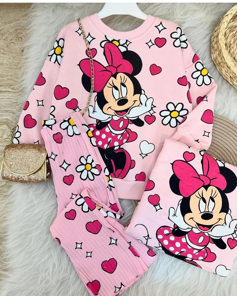 Conjunto de inverno Minnie rosinha - 1