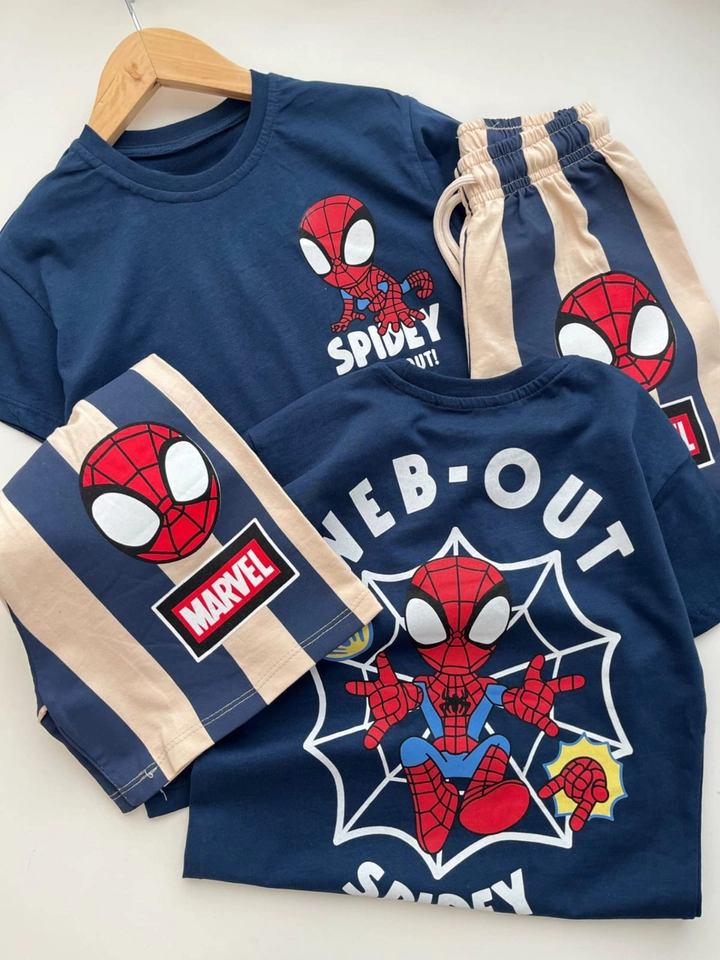 Conjunto de verão homem aranha blue
