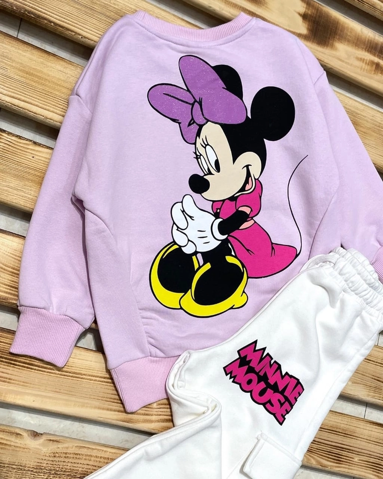 Conjunto moletom Minnie lilás  - 3