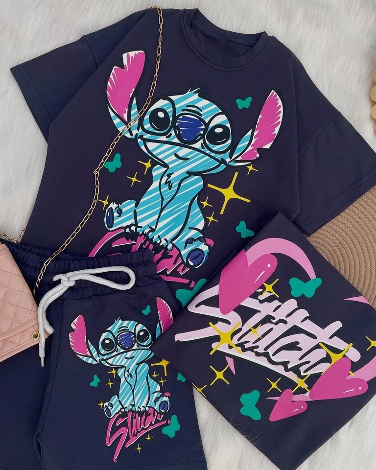 Conjunto Verão Stitch  - 2