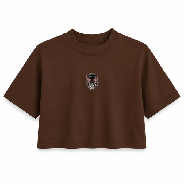 Cropped Oversized - Lion Black
