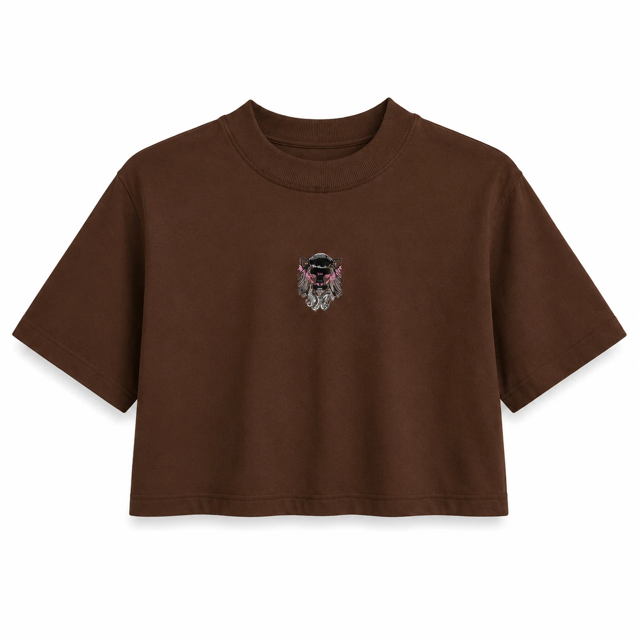 Cropped Oversized - Lion Black - 1