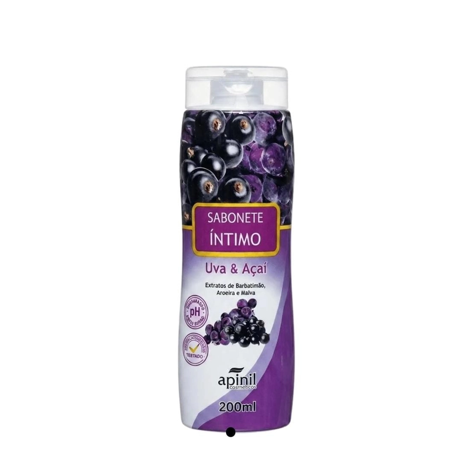 Sabonete Íntimo Uva e Açaí 200ml - Apinil