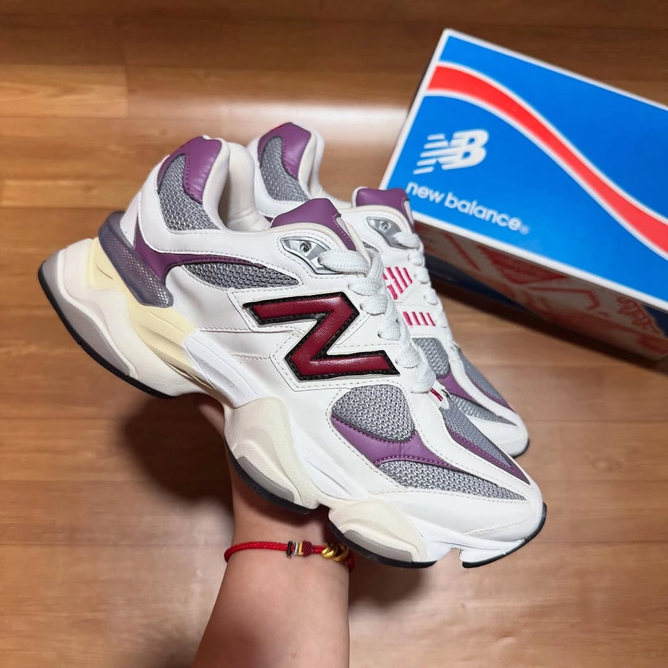 New balance 9060, branco e vinho  - 2
