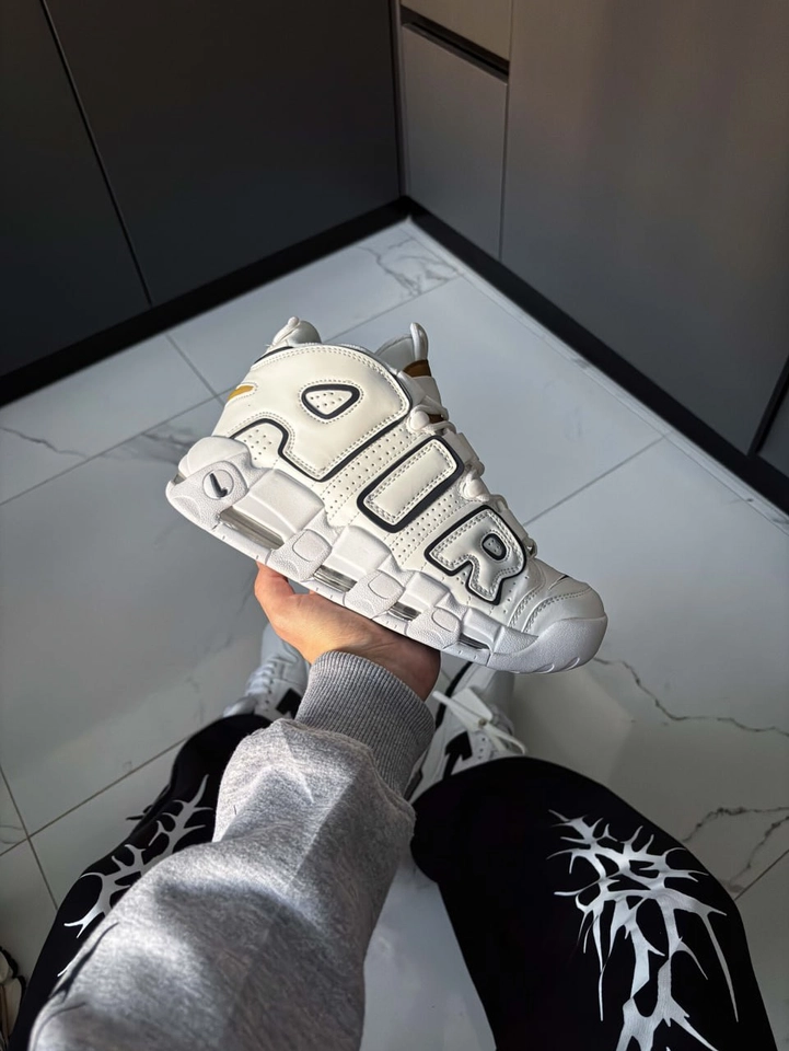 Nike UP tempo branco e preto - 5