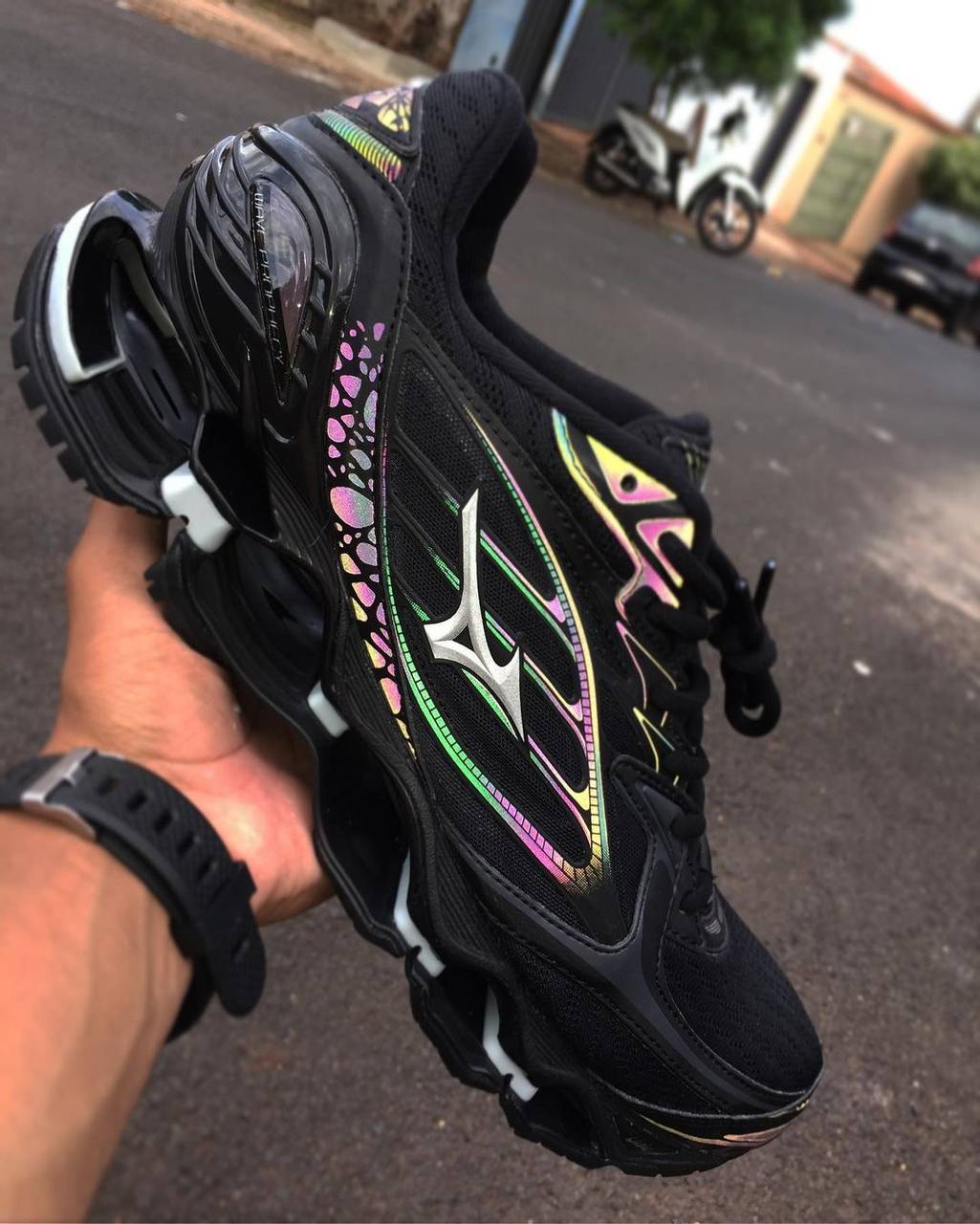 Tênis Mizuno Prophecy 6 camaleão 