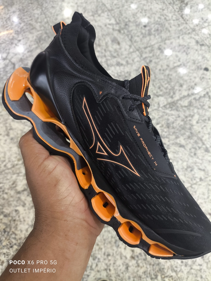 Mizuno Prophecy 14 preto e laranja - 5