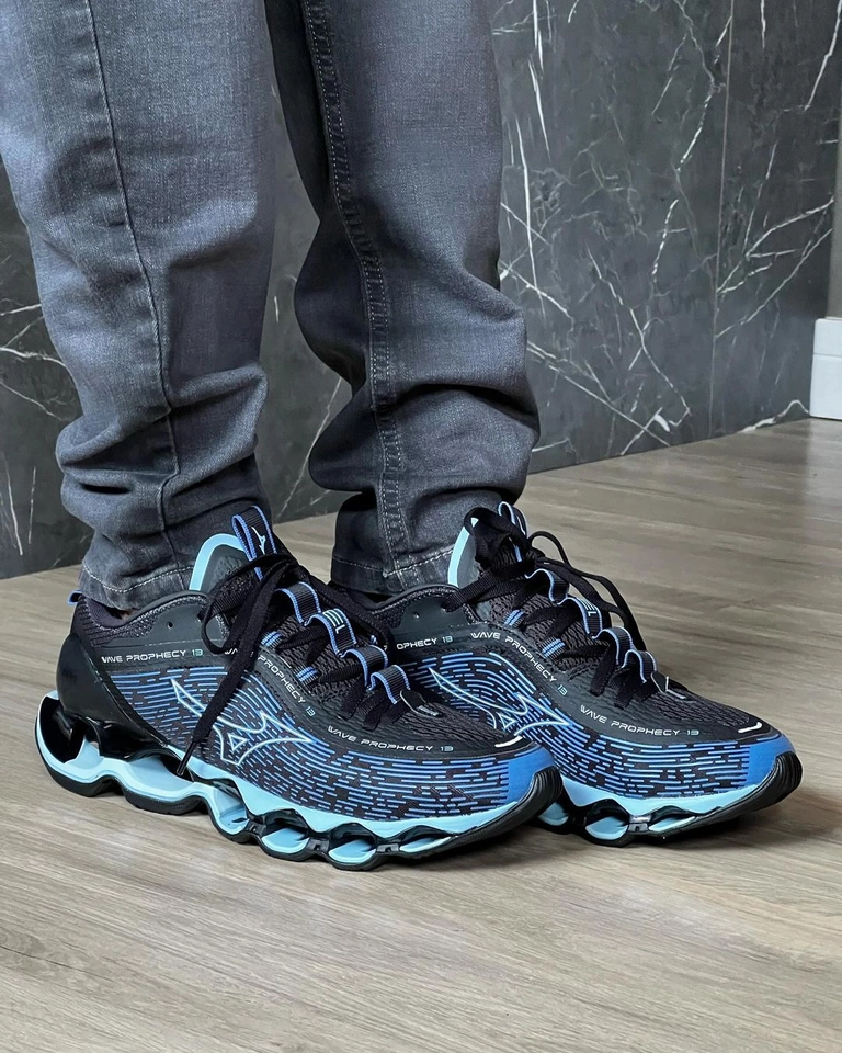 Mizuno prophecy 13 preto e azul bb - 5
