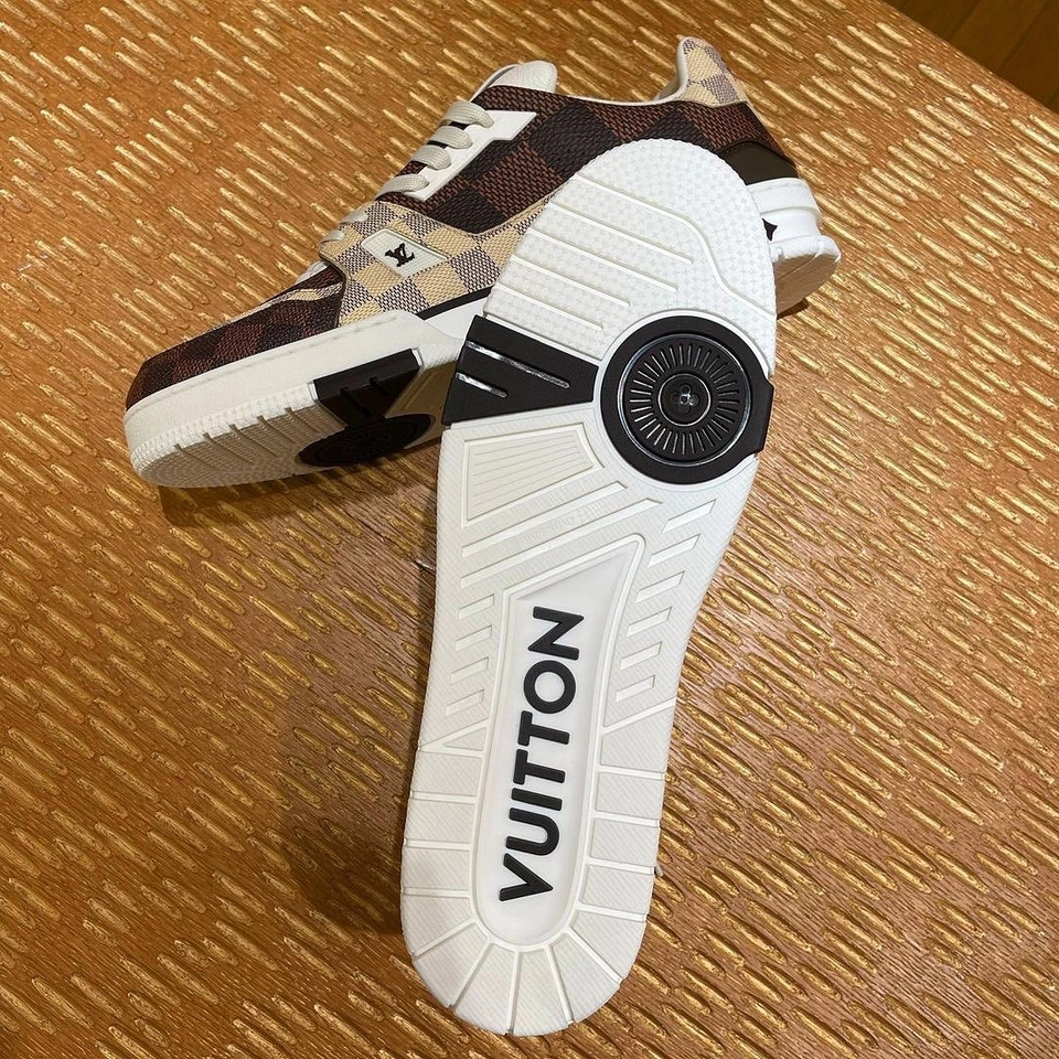 Tênis Louis Vuitton marrom quadri - 6