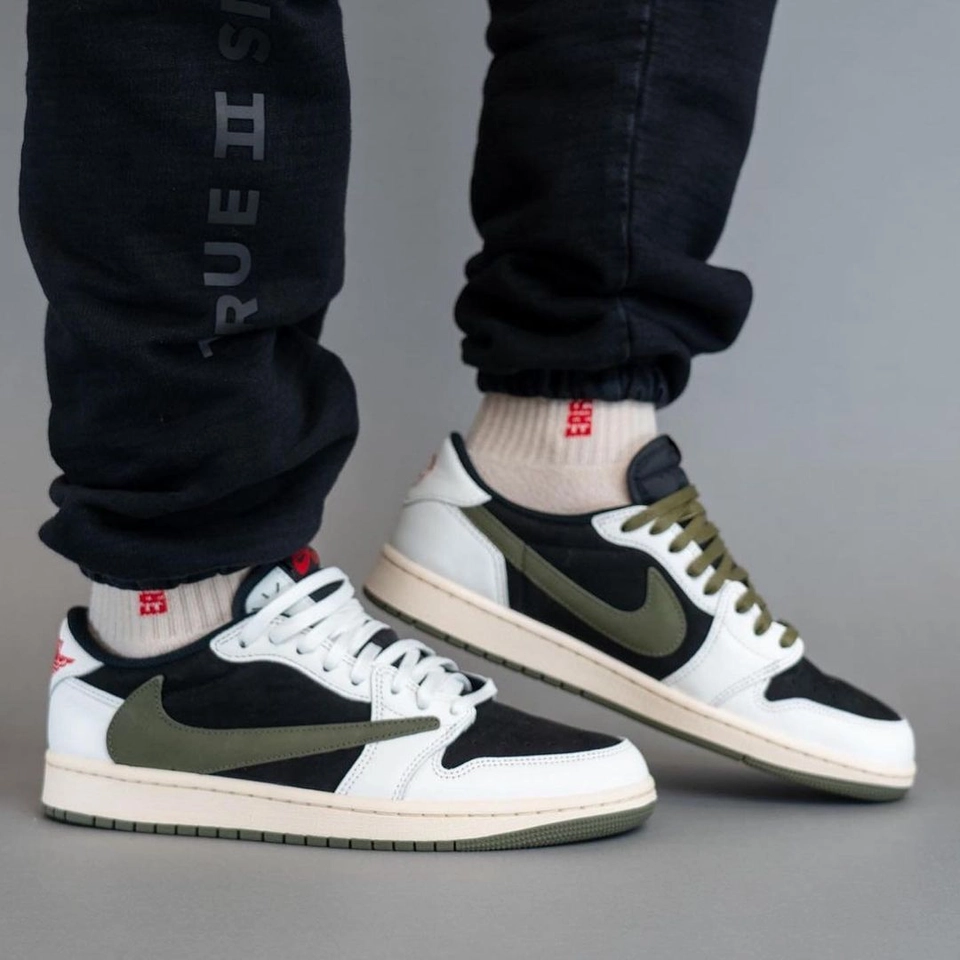 Nike Jordan Travis Scott olive - 6
