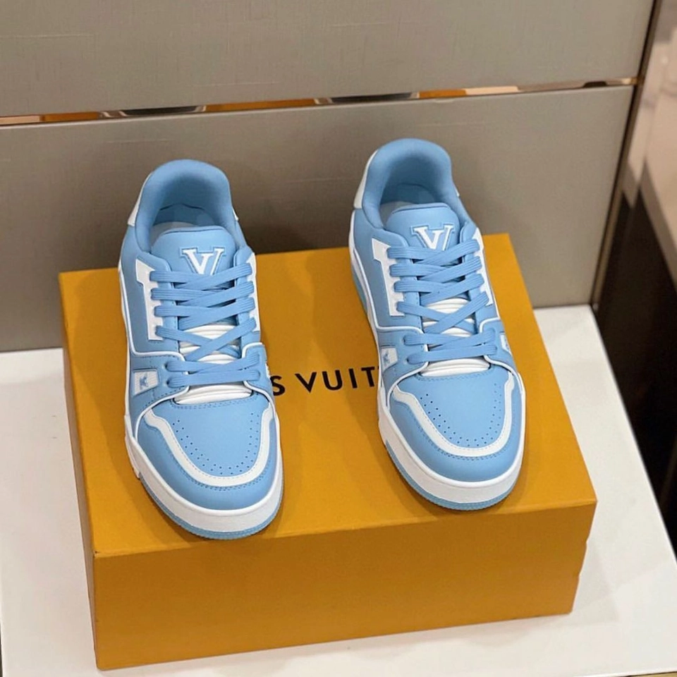 Tênis Louis Vuitton azul  - 4