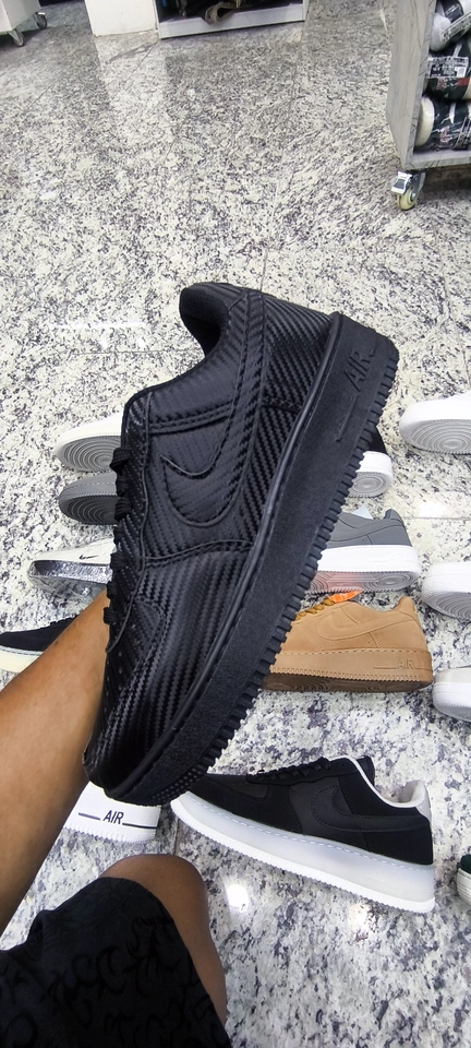 Nike force rajado preto  - 5
