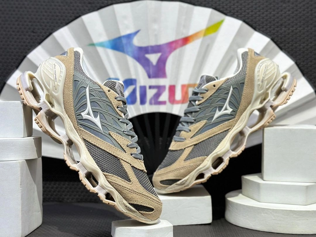 Mizuno LS areia e cinza - 2