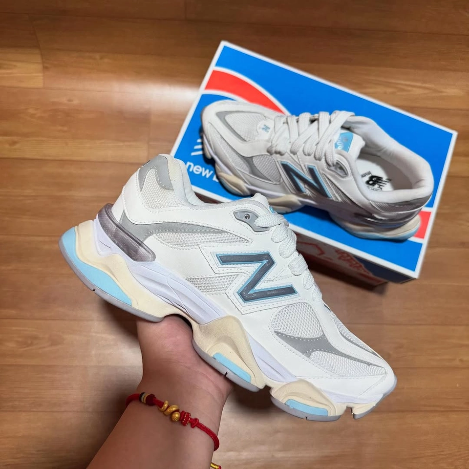 New balance 9060 branco e azul  - 3