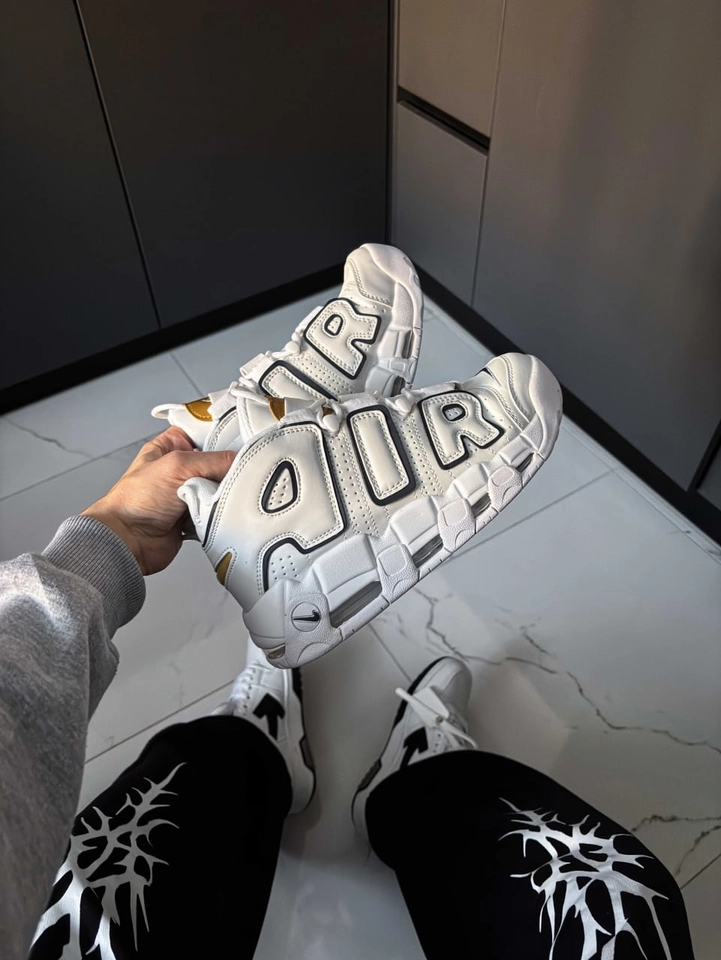 Nike UP tempo branco e preto - 7