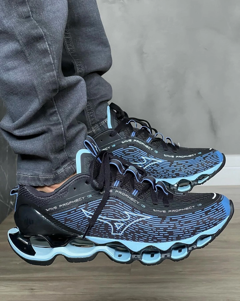 Mizuno prophecy 13 preto e azul bb
