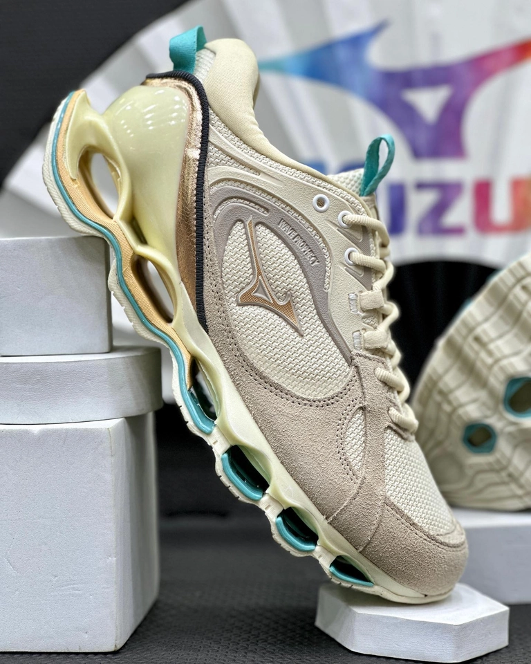 Mizuno beta 2  creme e verde - 3