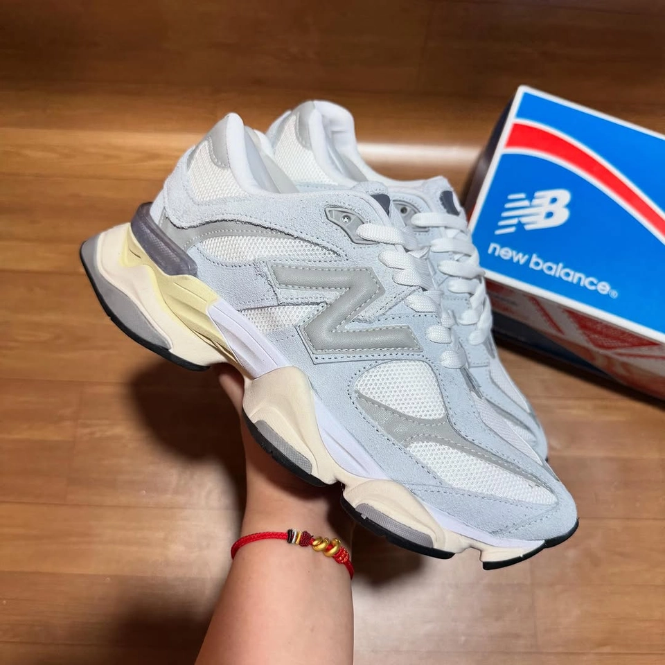 New balance 9060 cinza e amarelo - 1