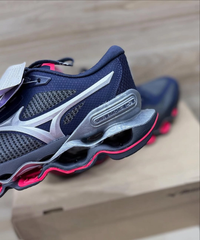 Mizuno 15 azul e rosa  - 3