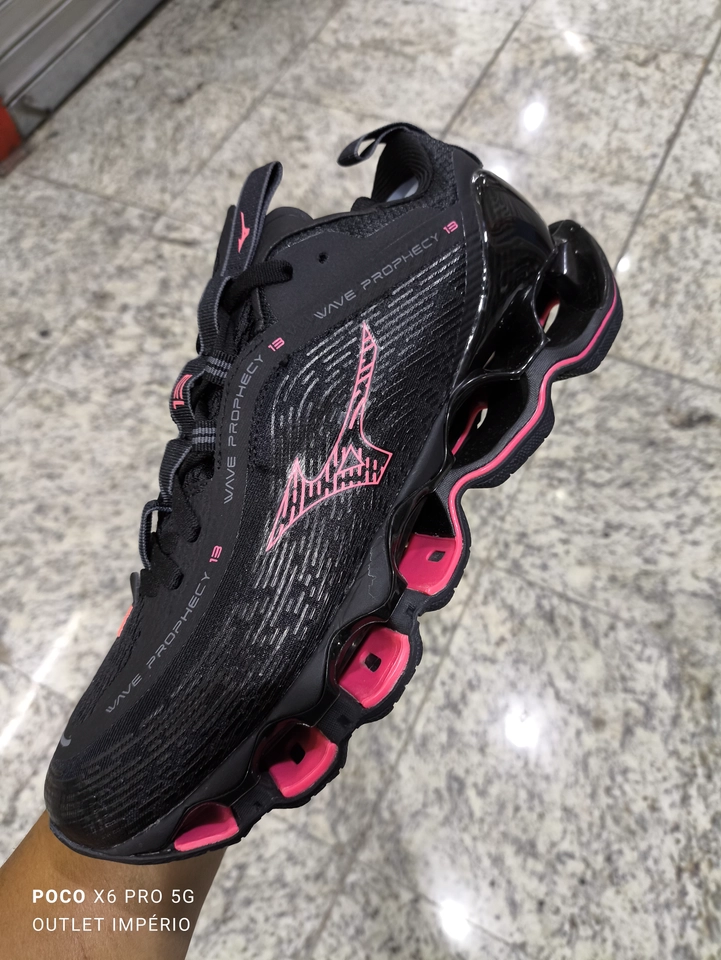 Mizuno 13 preto e rosa - 4