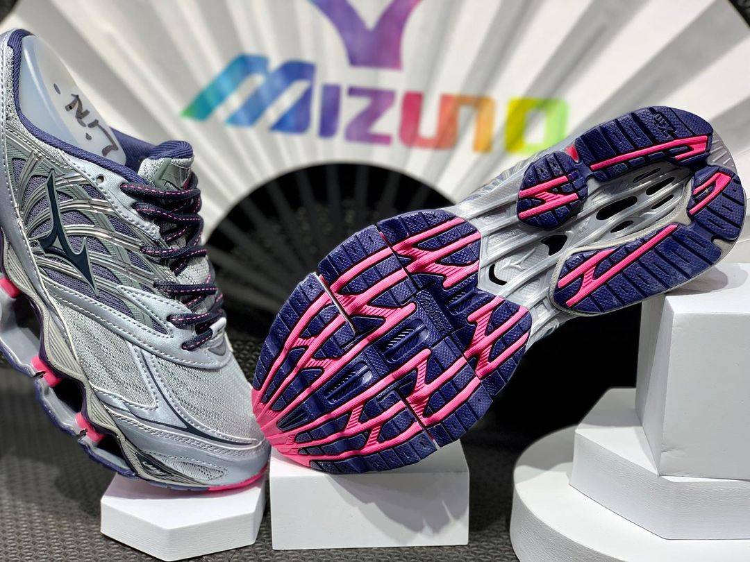 tênis Mizuno Prophecy 8 cinza e rosa - 3