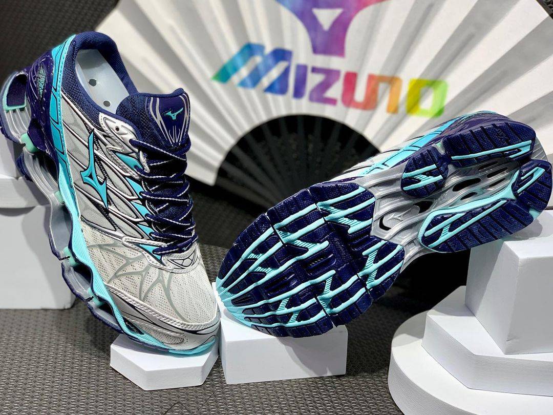 tênis Mizuno Prophecy 7 cinza e verde - 3