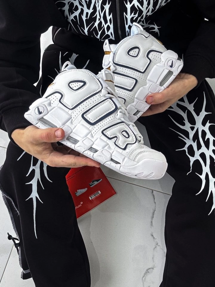 Nike UP tempo branco e preto - 4