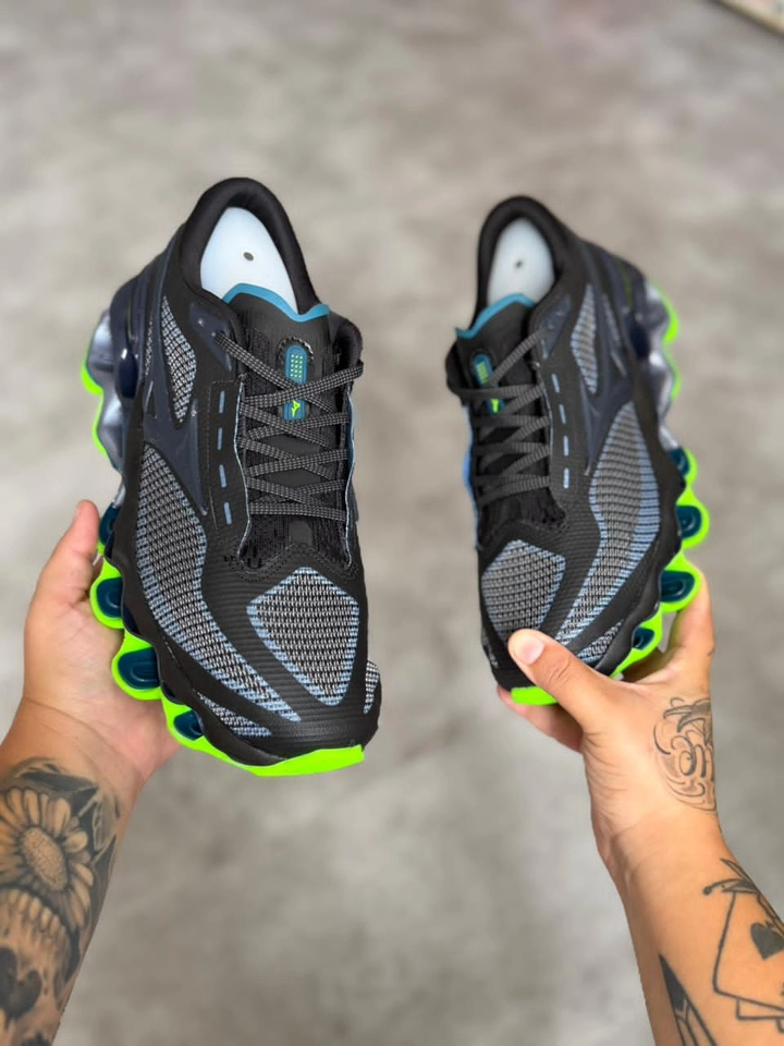 Mizuno 15 preto e verde - 6