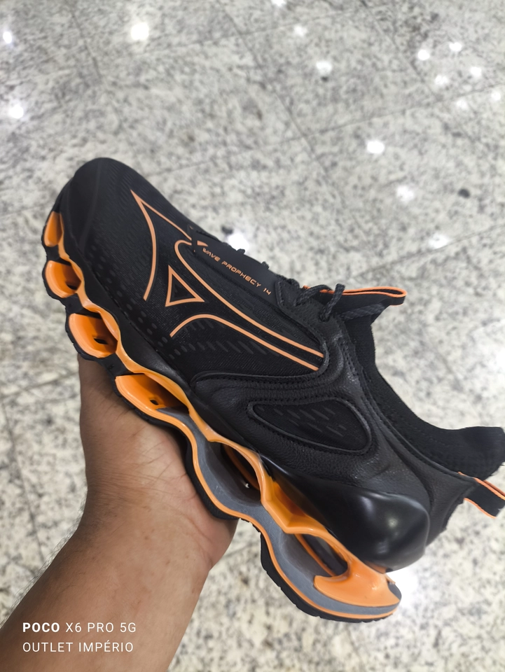Mizuno Prophecy 14 preto e laranja - 3