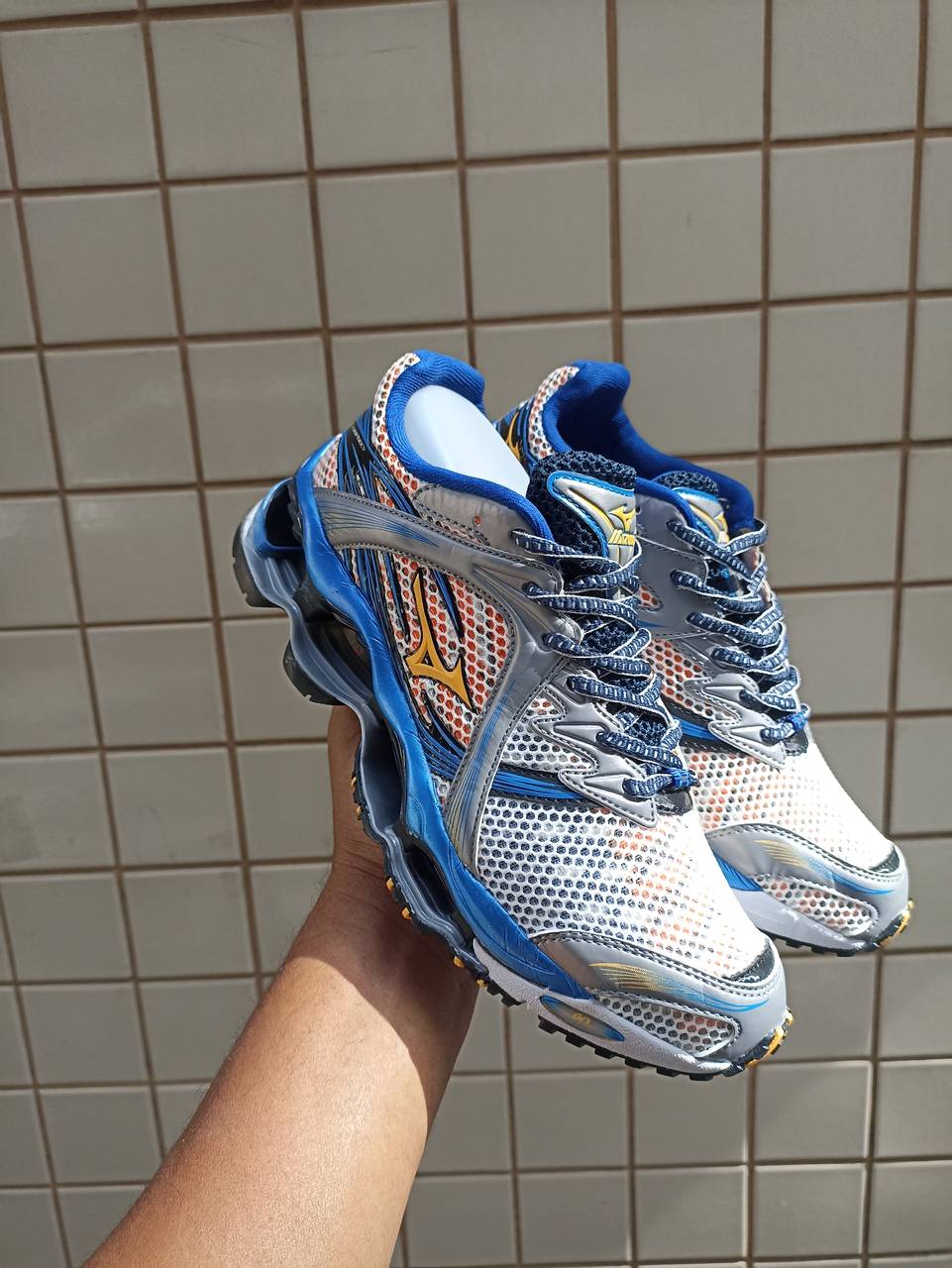 Mizuno Prophecy 1 cinza e azul - 7
