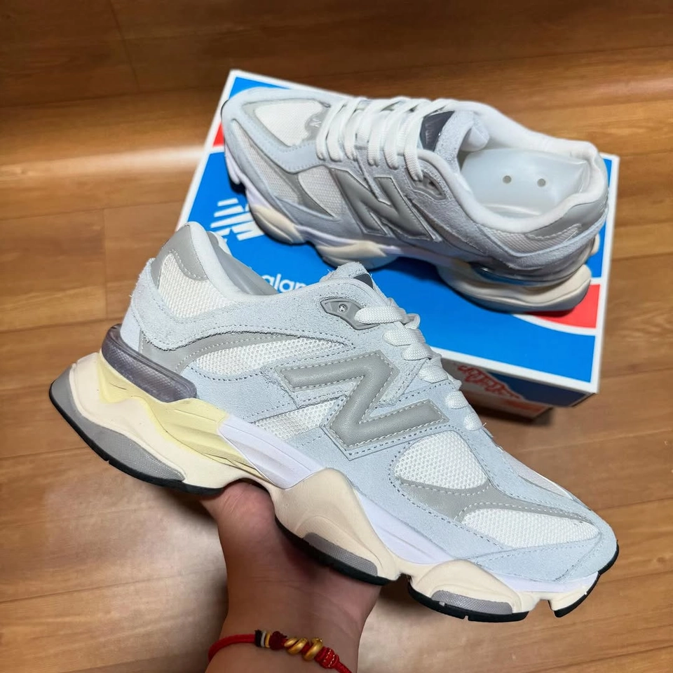 New balance 9060 cinza e amarelo - 2