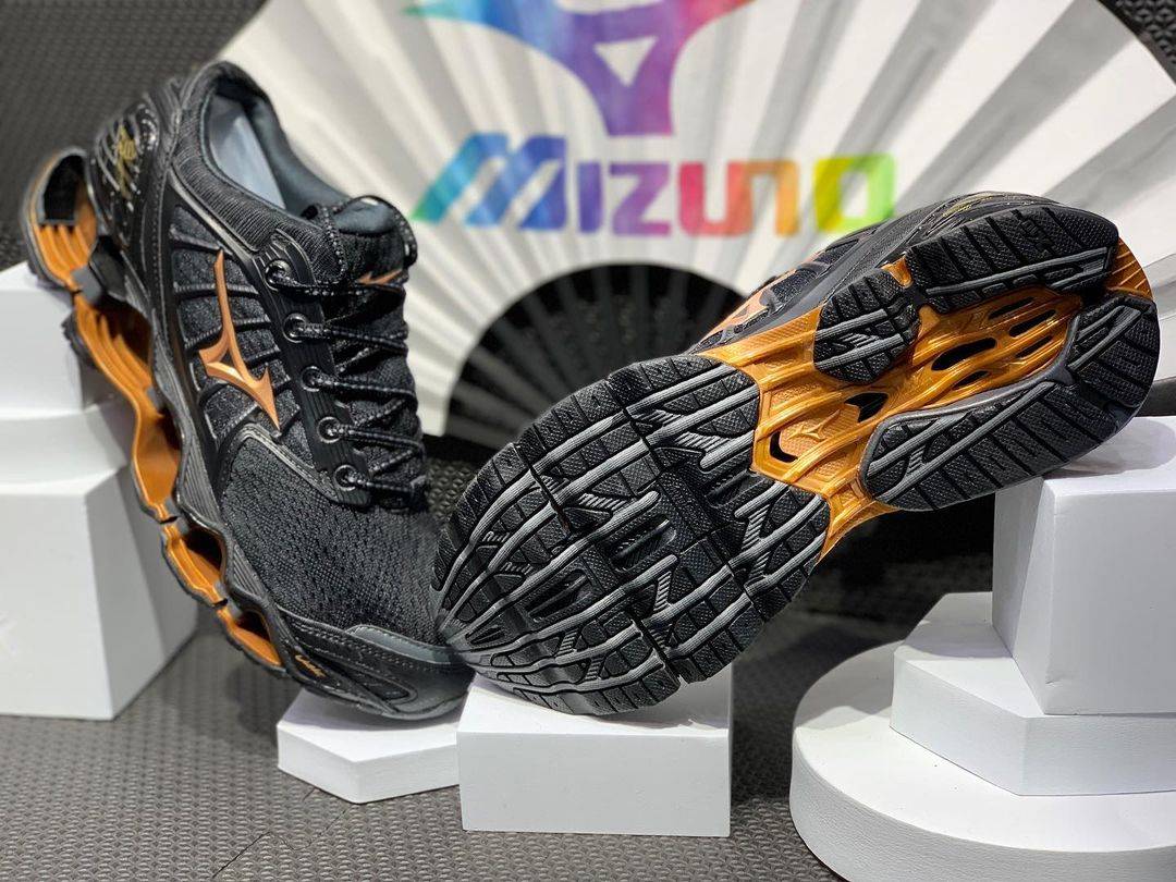 tênis Mizuno Prophecy 9 preto e ocre - 3