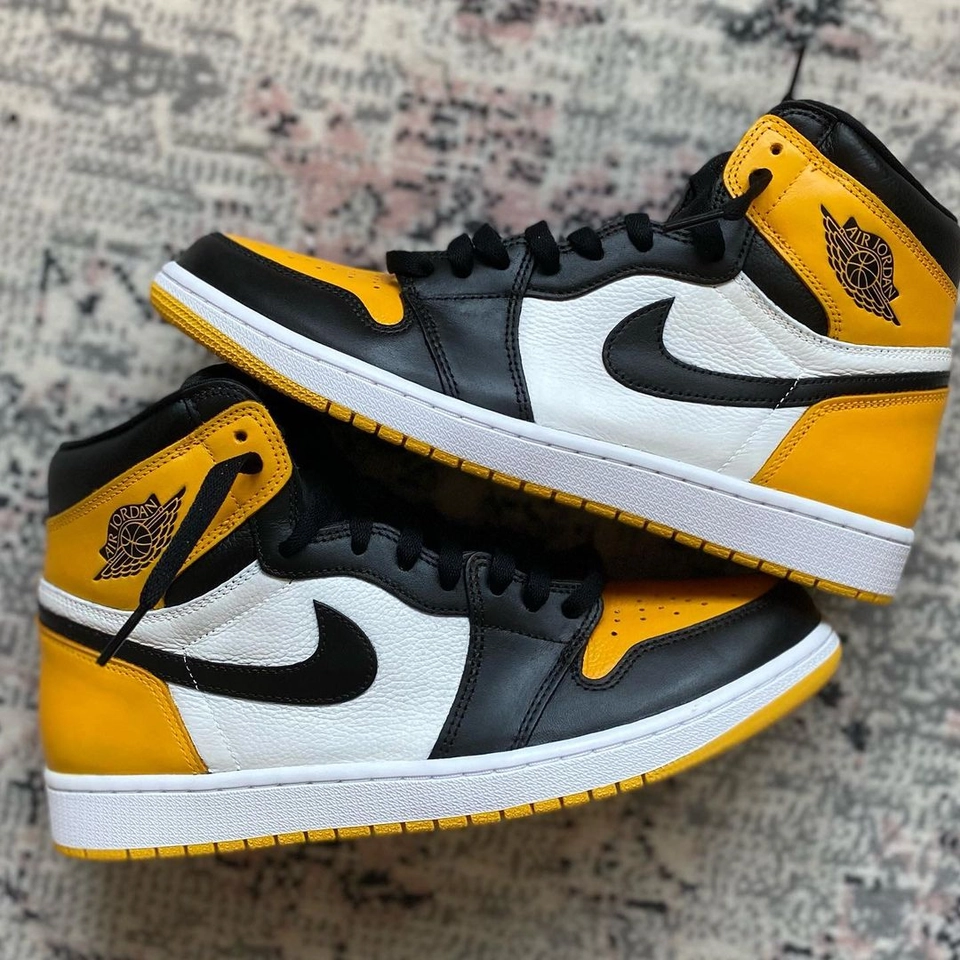 Air Jordan 1 amarelo e preto  - 3