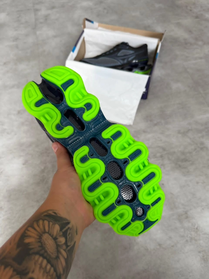Mizuno 15 preto e verde - 5