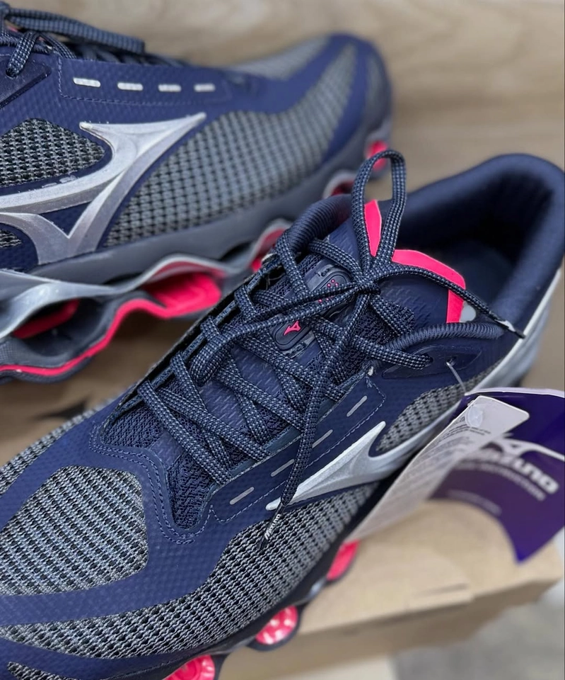 Mizuno 15 azul e rosa  - 2