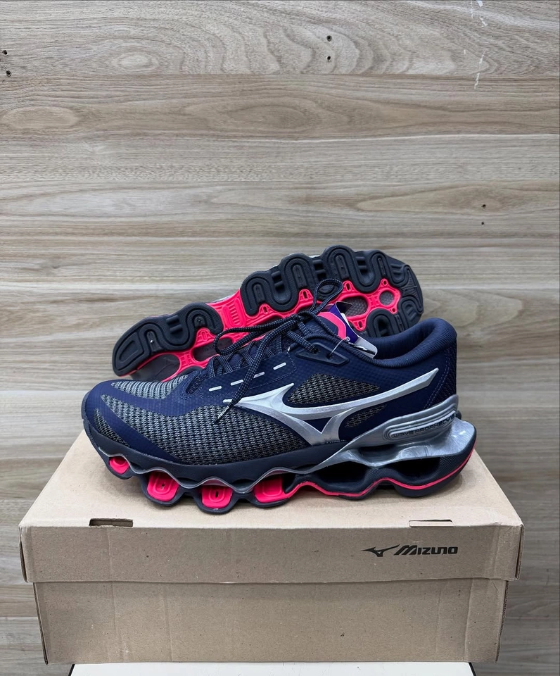 Mizuno 15 azul e rosa 