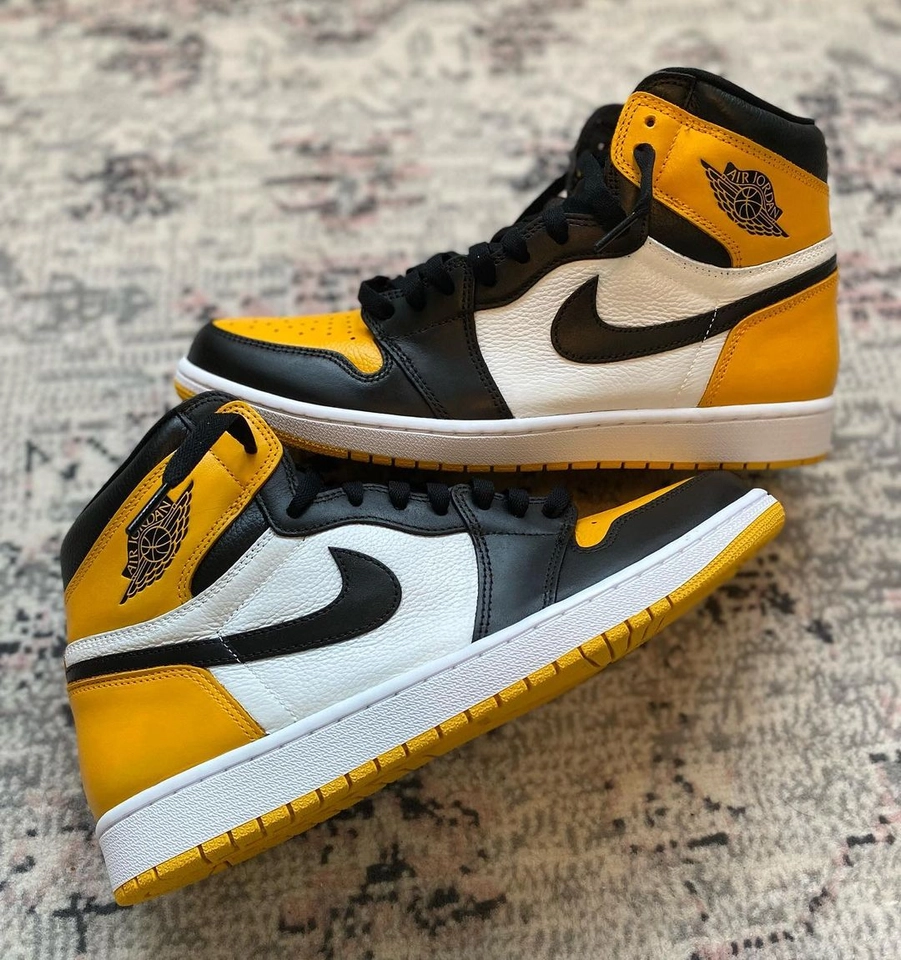 Air Jordan 1 amarelo e preto  - 5