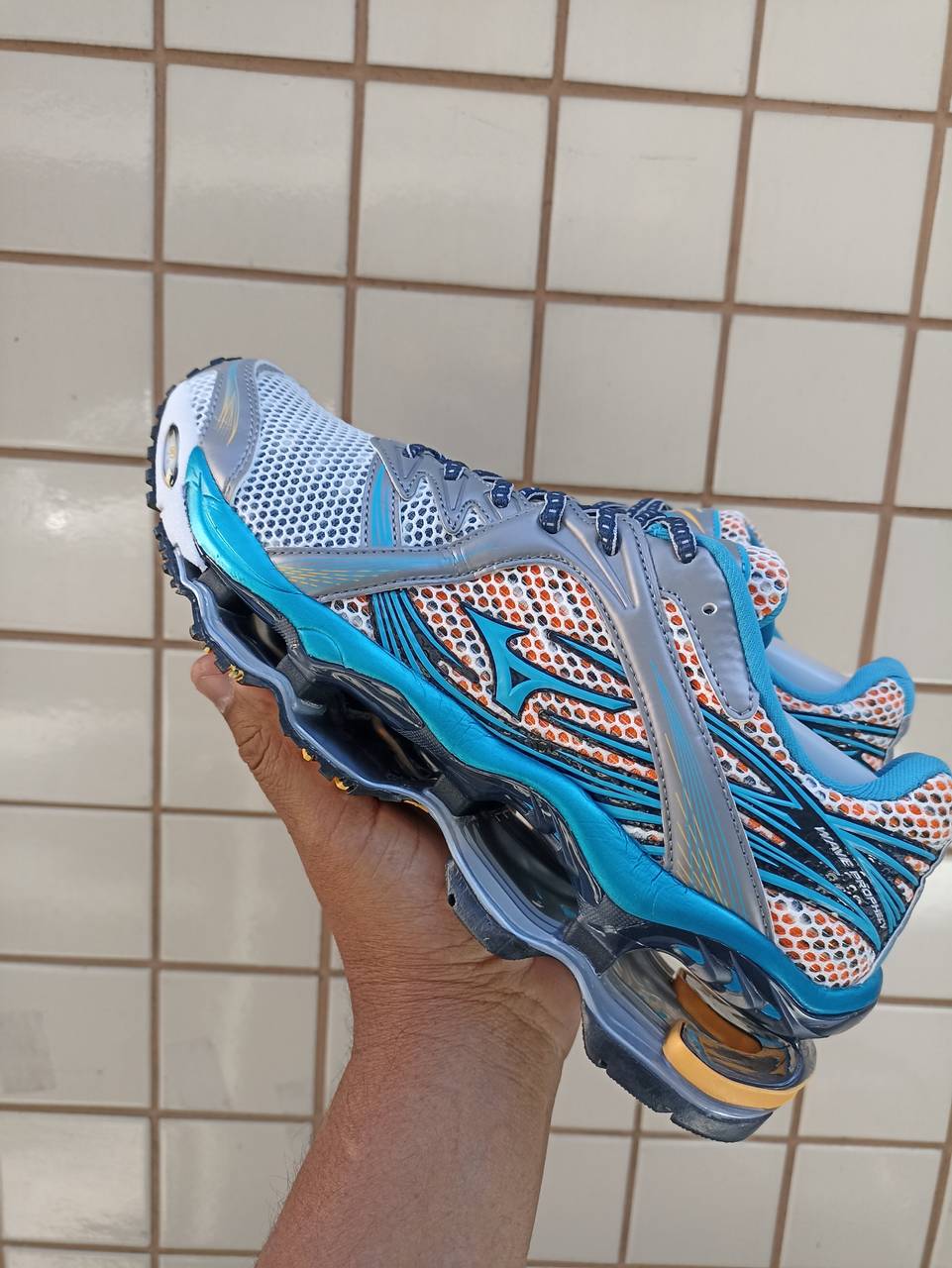 Mizuno Prophecy 1 cinza e azul celeste - 3