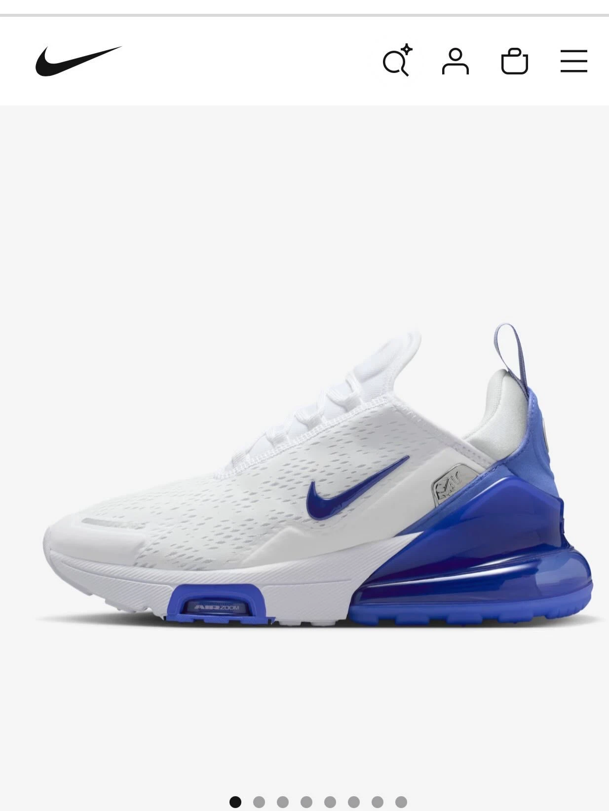 Nike Air 270 branco e Azul - 1