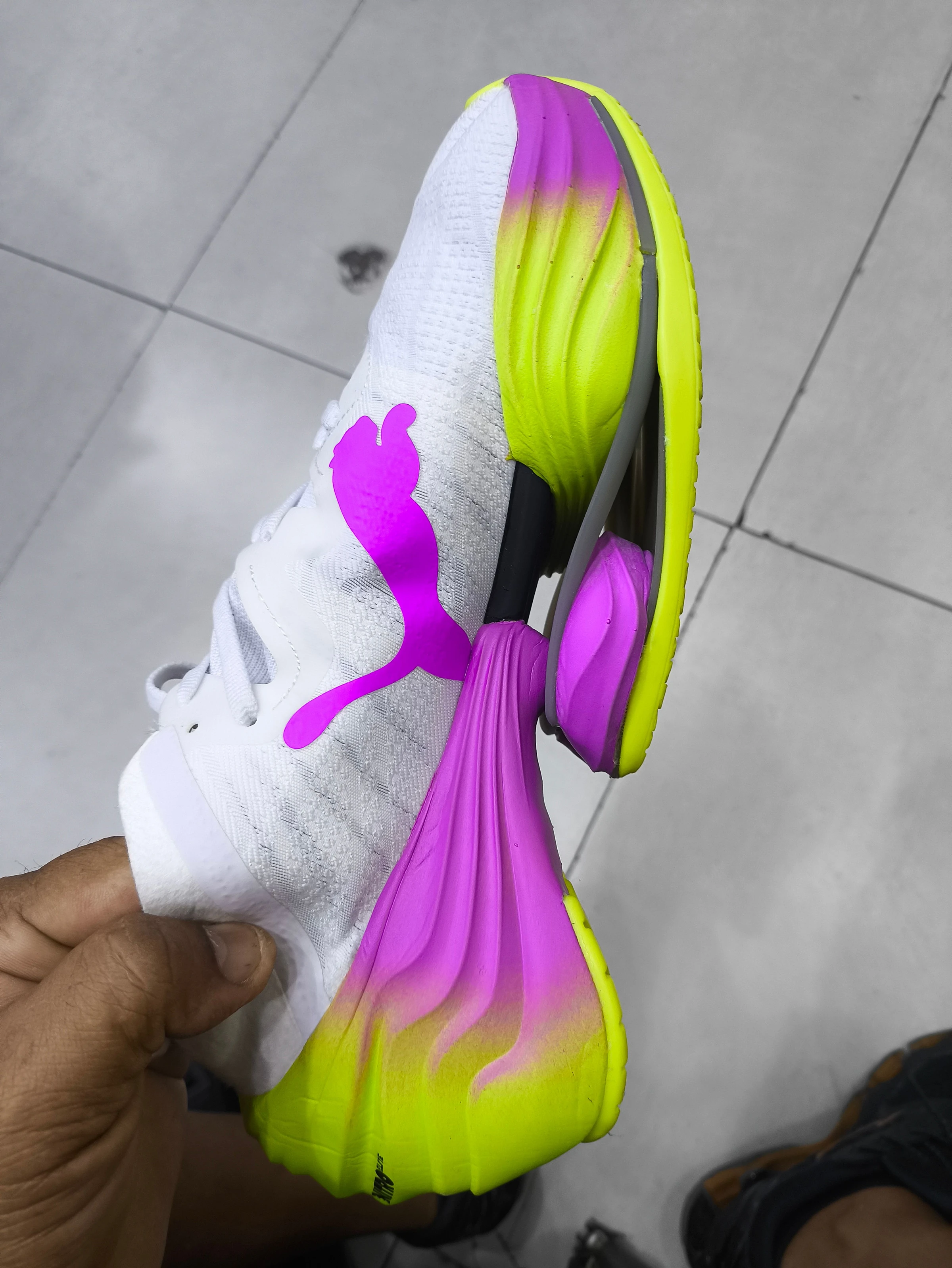 Puma Nitro branco e lilas - 7