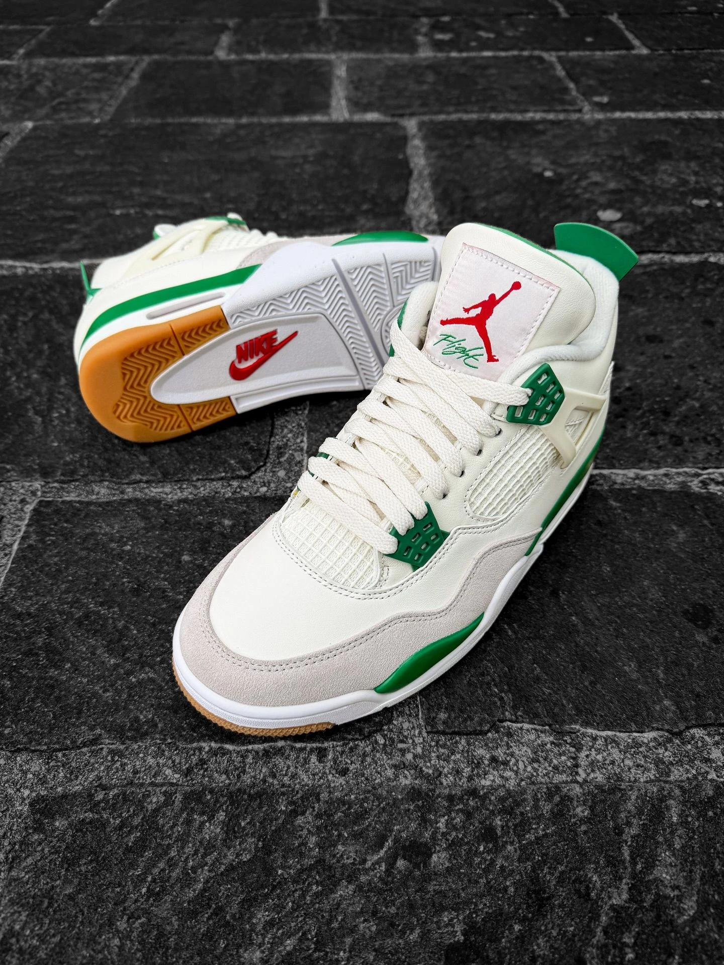 Air Jordan 4 pinne Green  - 2