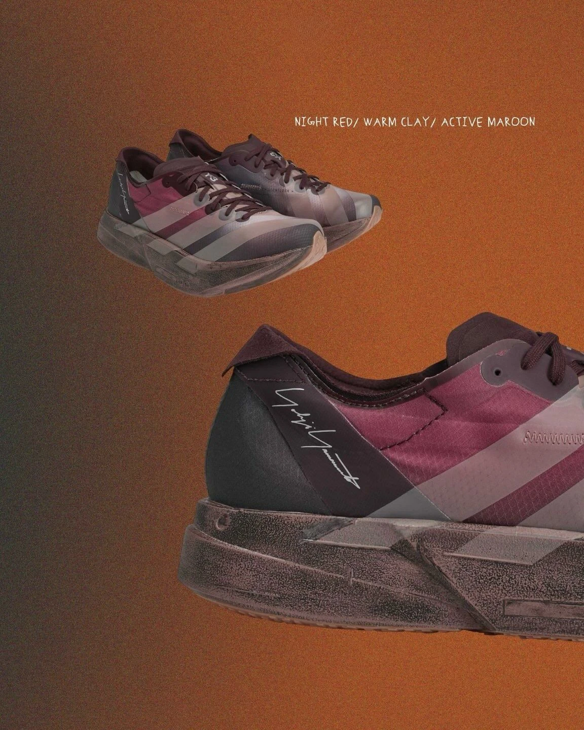 Adidas adizero Adios pro 4 y3 vinho - 8
