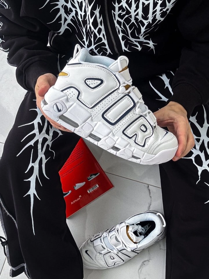 Nike UP tempo branco e preto - 3