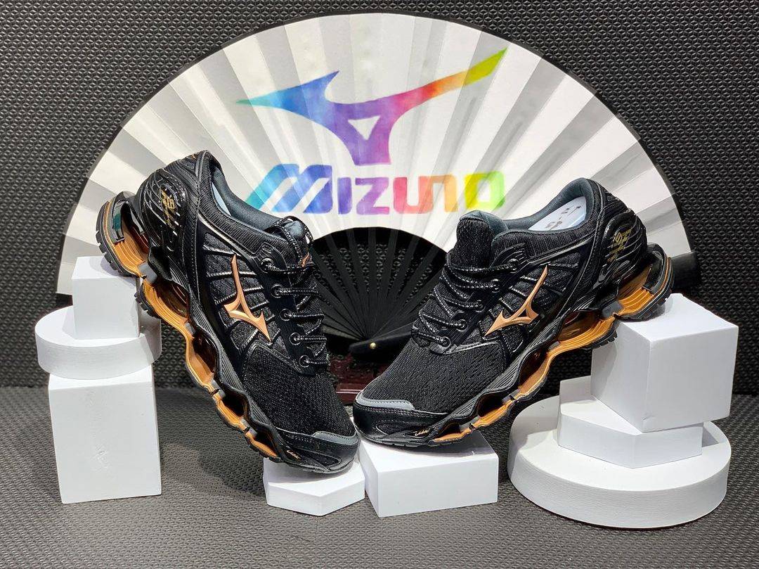 tênis Mizuno Prophecy 9 preto e ocre - 2