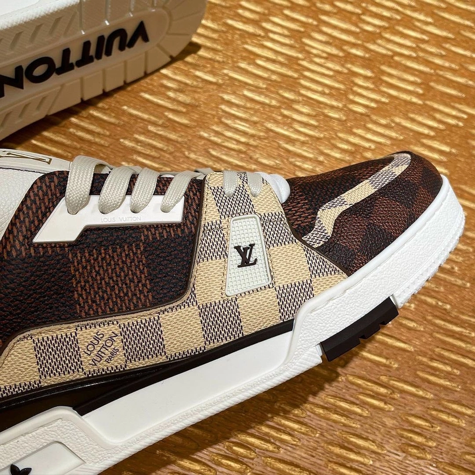 Tênis Louis Vuitton marrom quadri - 2