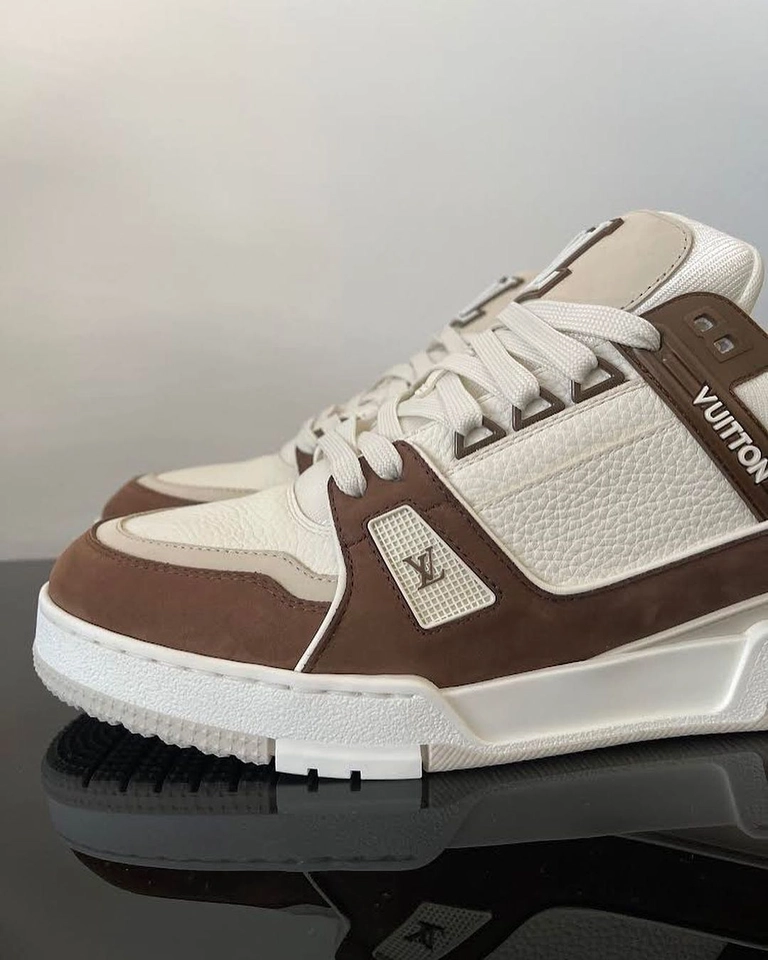 Tênis Louis Vuitton marron - 4