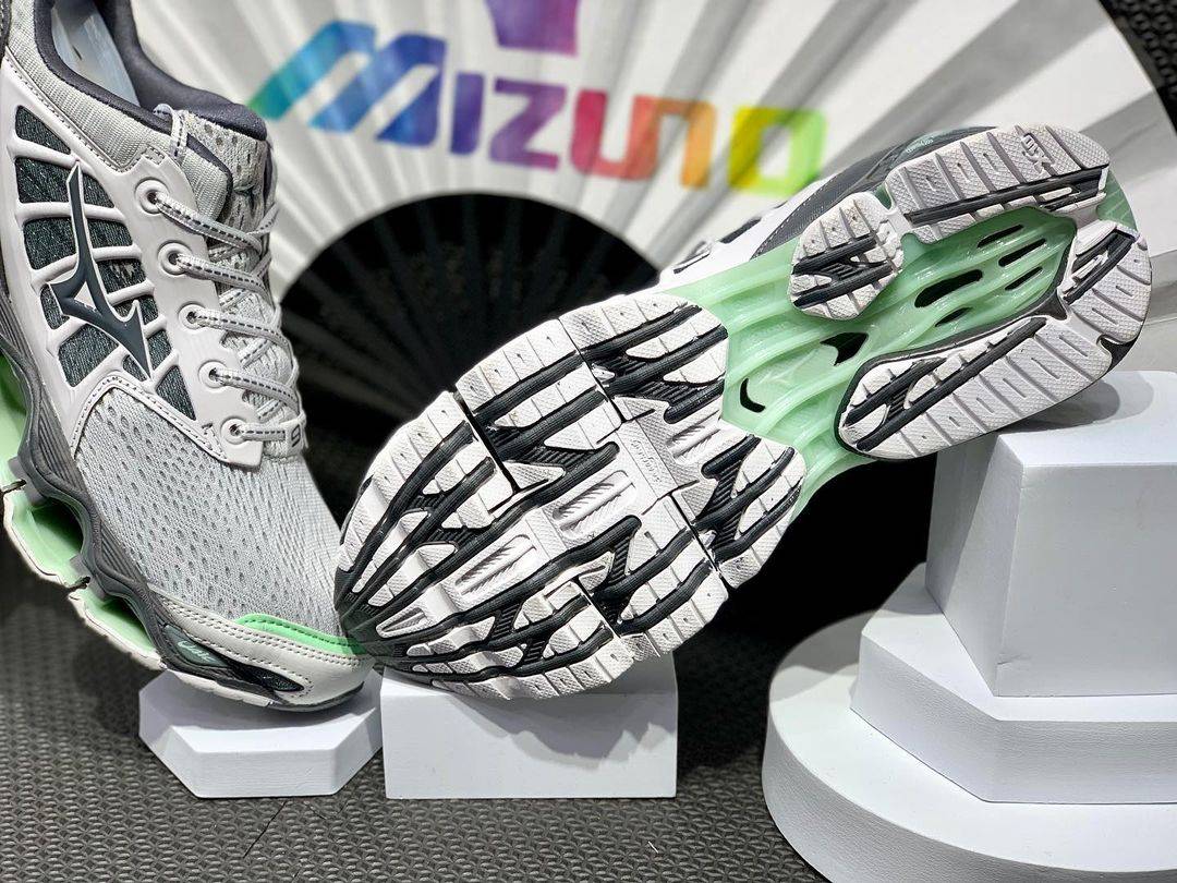 tênis Mizuno Prophecy 9 cinza e verde - 3